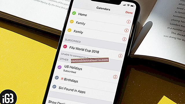 Как да добавим US Holiday към iPhone, iPad и Mac Calendar