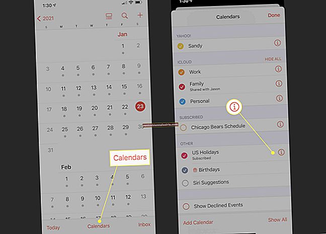 Cum se dezactivează evenimentul sugerat în Calendar pe iPhone