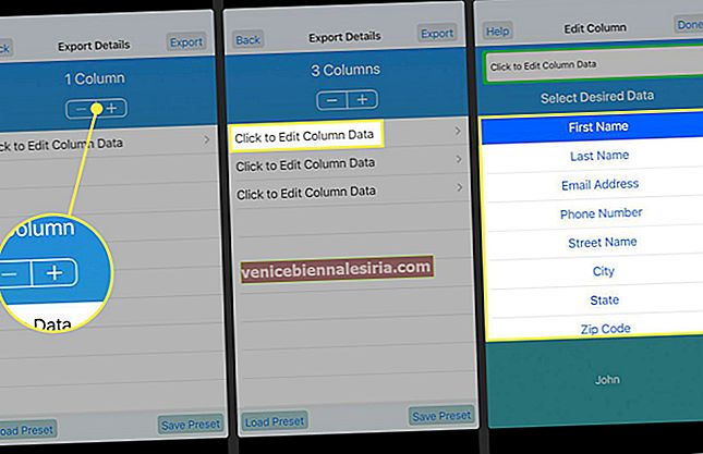Как да експортирам iPhone контакти като VCF или Excel